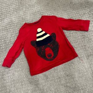 Joe Fresh Red Long Sleeve Tee